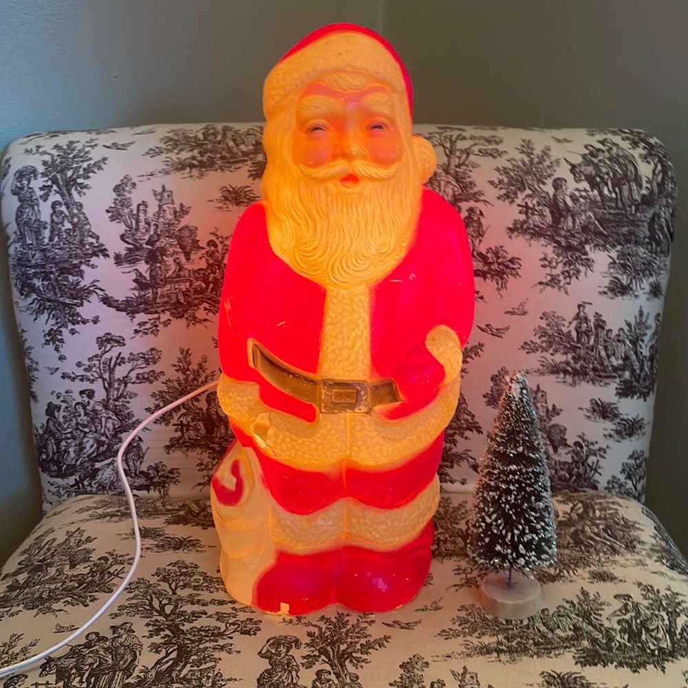 Vintage Santa Union Products Blow Mold